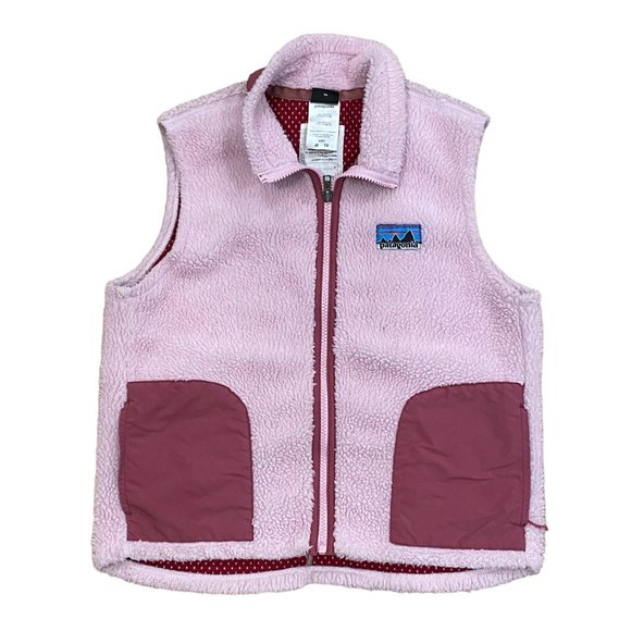 Patagonia Other - Patagonia Girls Purple Sherpa Vest Size Medium 10